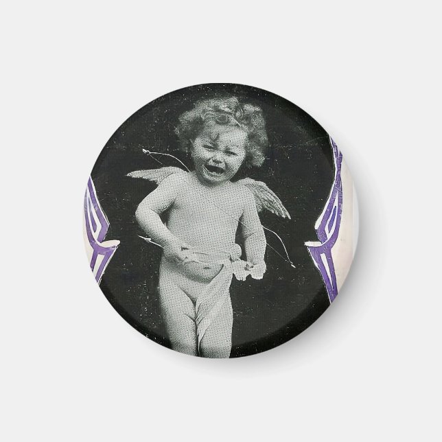 Imán Sad Cherub Angel Print (Frente)