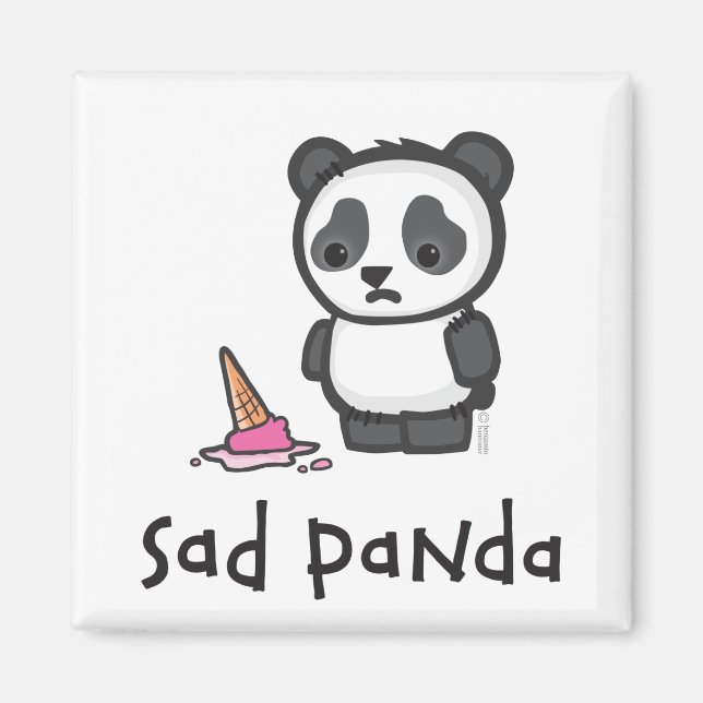 Imán Sad Panda Magnet (Frente)