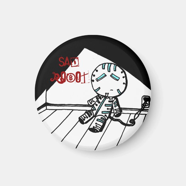 Imán Sad Robot Magnet (Frente)