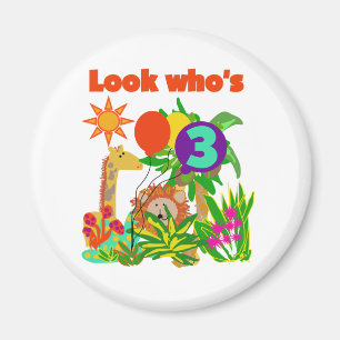 Imán Safari 3 camisetas y regalos de cumpleaños