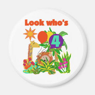 Imán Safari 4 camisetas y regalos de cumpleaños