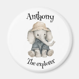 Imán Safari Adventure Babies | Cute Watercolour Animals