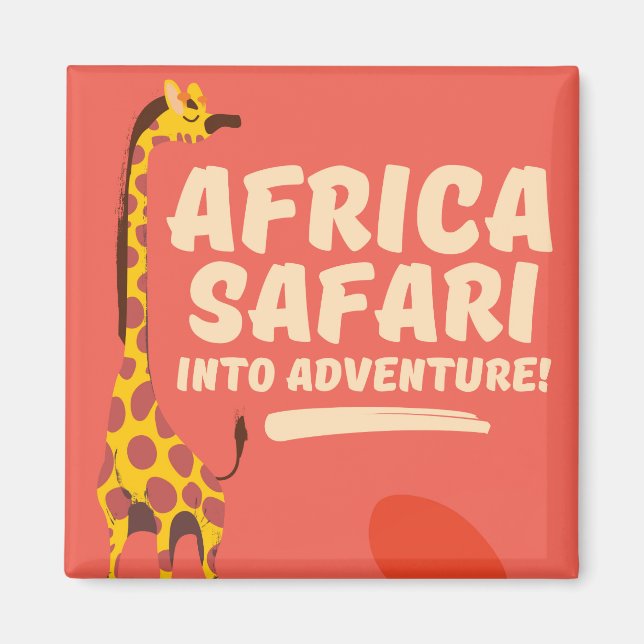 Imán ¡Safari africano en aventura! (Frente)