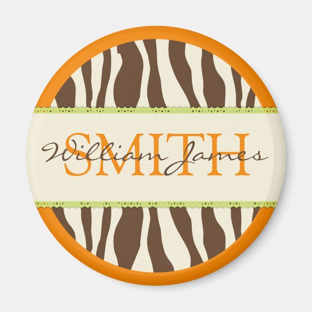 Imán Safari Boy Naranja Magnet 2B (Frente)