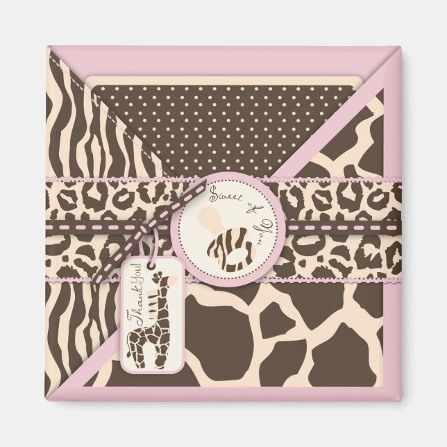 Imán Safari Chica TY Magnet (Frente)