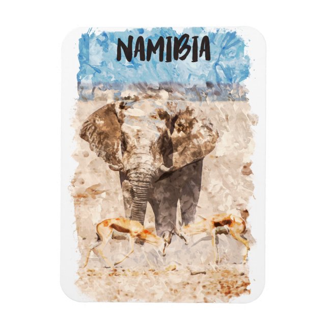 Imán Safari de vida salvaje en África de Namibia (Vertical)