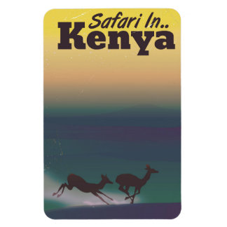 Imán Safari en Kenia poster de vacaciones