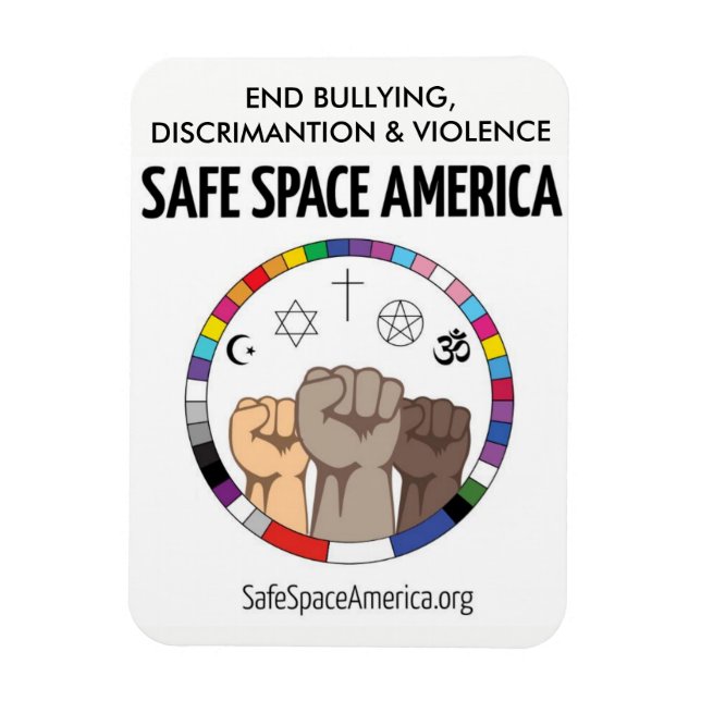 Imán Safe Space America (Vertical)