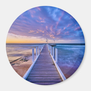Imán Safety Beach Jetty Sunset