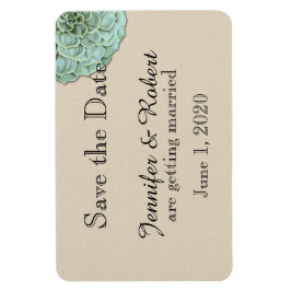 Imán Sage Succulent Wedding Save the Date