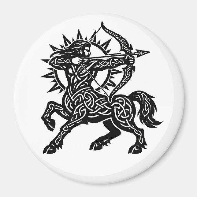 Imán Sagitario — El Arquero de BurnsInHell (Frente)