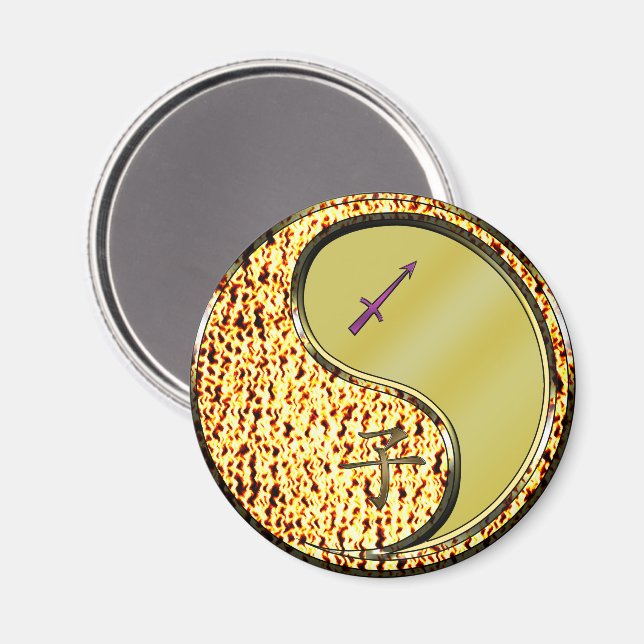 Imán Sagitario y Rata de Metal (Anverso/Reverso)