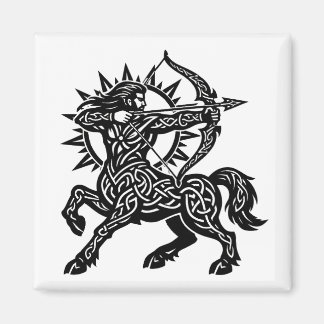 Imán Sagittarius Centaur Archer — Mythic Zodiac Inkwork