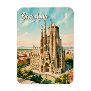 Imán Sagrada Familia Barcelona Viaje Personalizado Acua