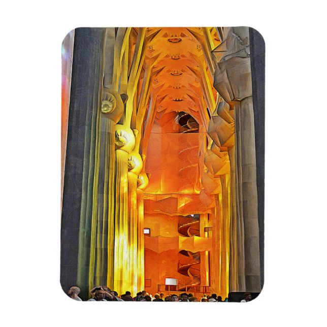 Imán Sagrada Familia. Interior. Vista 1. (Vertical)