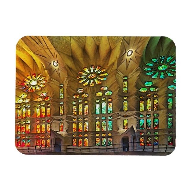 Imán Sagrada Familia. Interior. Vista 19. (Horizontal)
