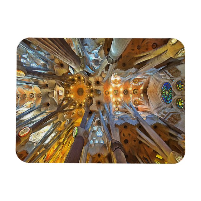Imán Sagrada Familia. Interior. Vista 20. (Horizontal)