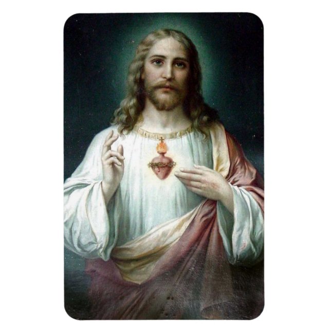 Imán Sagrado Corazón Católico de Jesús (Vertical)