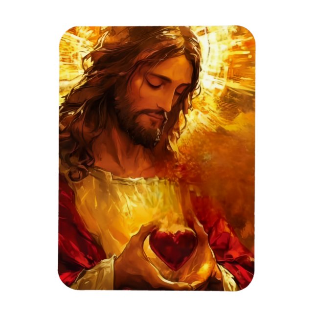 Imán Sagrado Corazón de Jesús (Vertical)