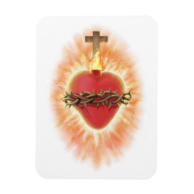 Imán Sagrado Corazón de Jesús (Vertical)