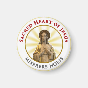 Imán Sagrado Corazón de Jesús Miserere Nobis