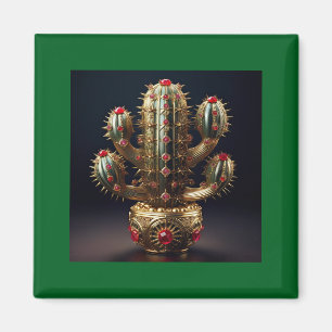 Imán Saguaro con incrustaciones de rubí
