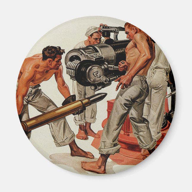 Imán Sailor Hunks Loading the Big Gun (Frente)