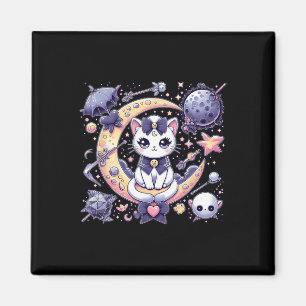 Imán Sailor Meow Cute Moon Cat Space Magic Gothico Hall