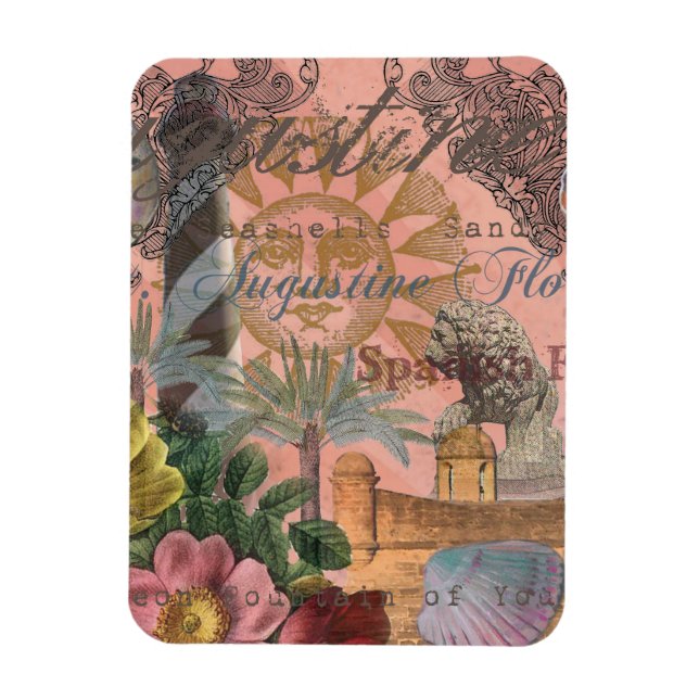 Imán saint augustine florida viajar arte antiguo (Vertical)