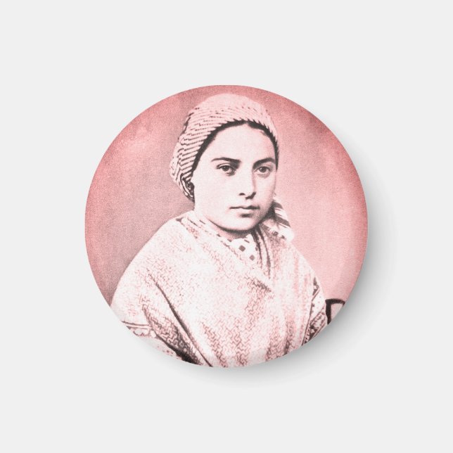 Imán Saint Bernadette Soubirous como un niño (Frente)