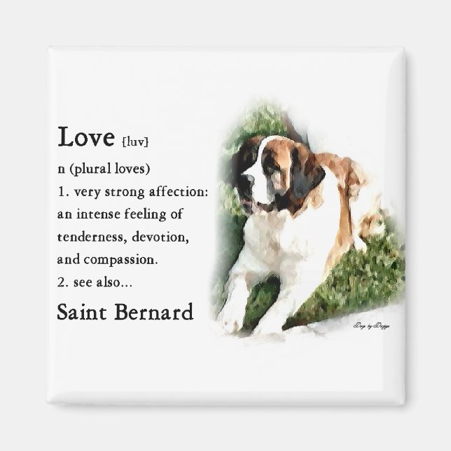 Imán Saint Bernard Lovers (Frente)