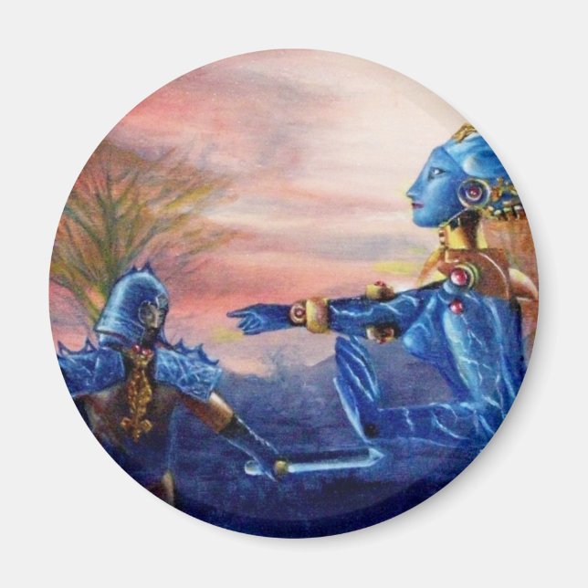 IMÁN SAINT GEORGE Y ALIEN DRAGON (Frente)