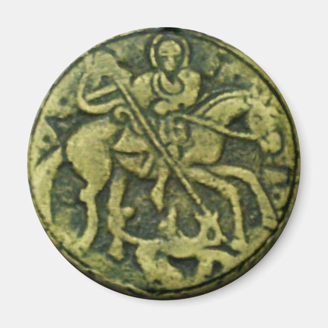 IMÁN SAINT GEORGE Y DRAGON MEDALLION (Frente)