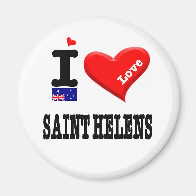 Imán SAINT HELENS - Amo (Frente)