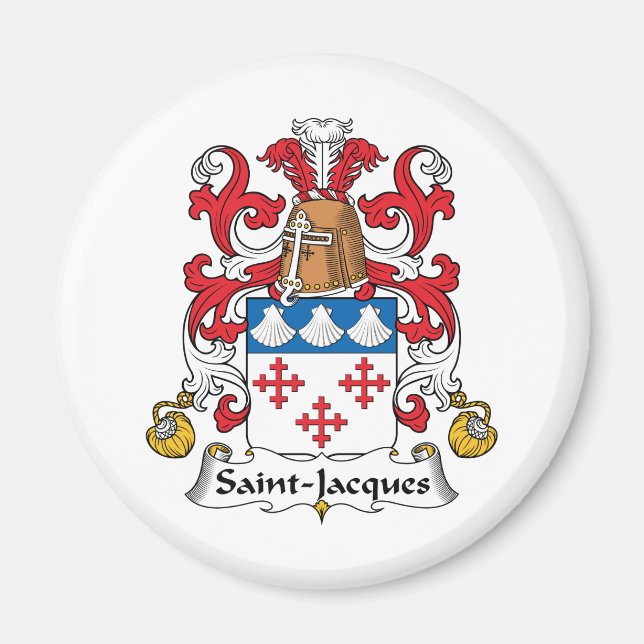 Imán Saint-Jacques Family Crest (Frente)