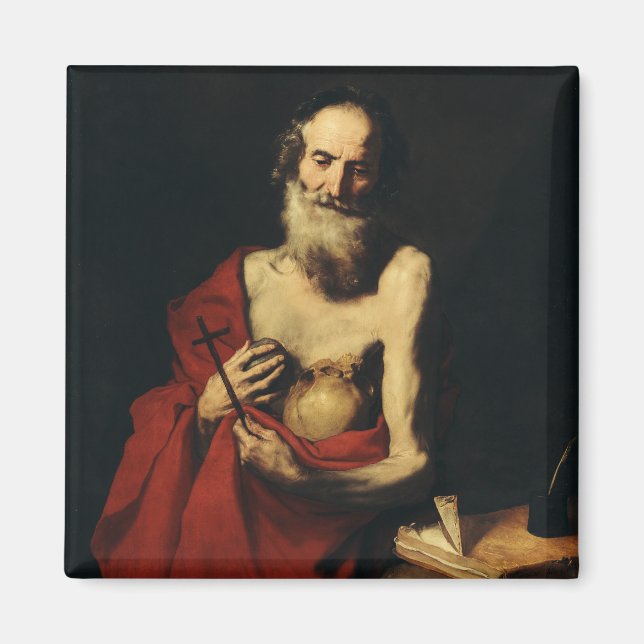 Imán Saint Jerome por Jusepe de Ribera (Frente)