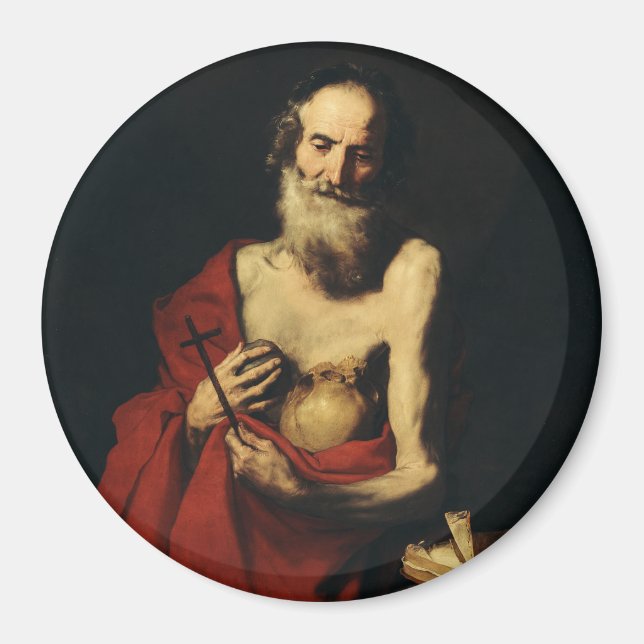 Imán Saint Jerome por Jusepe de Ribera (Frente)