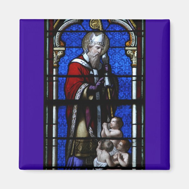 Imán Saint Nicholas Blessings StainGlass (Frente)