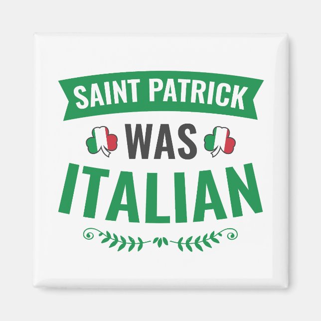 Imán Saint Patrick Fue El Día Italiano De Los Sta Patro (Frente)