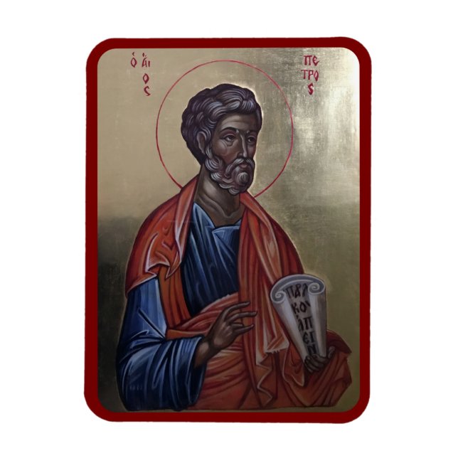 Imán Saint Peter The Apostle Orthodox Icon (Vertical)