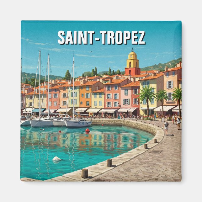 Imán Saint-Tropez France Travel (Frente)