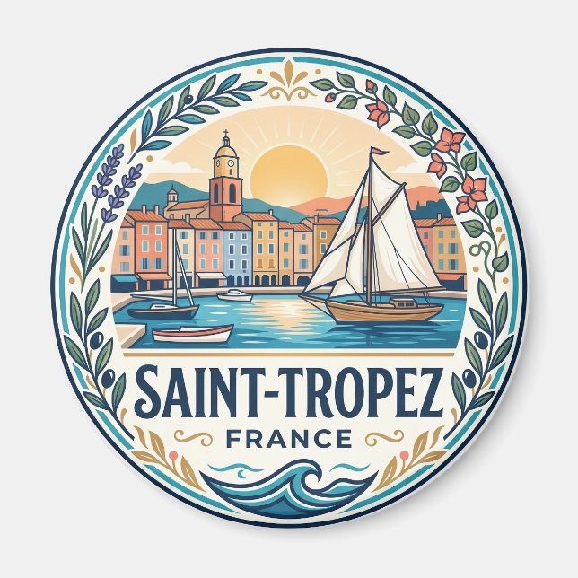 Imán Saint-Tropez Francia (Frente)