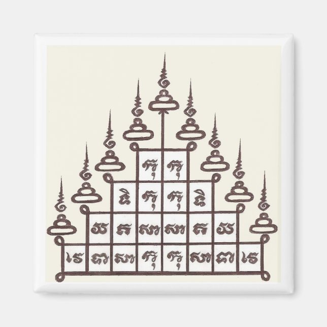 Imán Sak Yant Fridge Magnet (Frente)