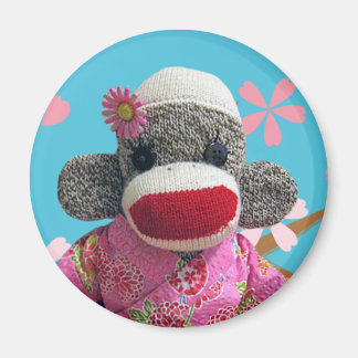 Imán Sakura Sock Monkey Magner