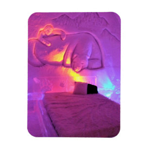 Imán Sala de Osos Polares en Hotel de Glace, Quebec, Ca