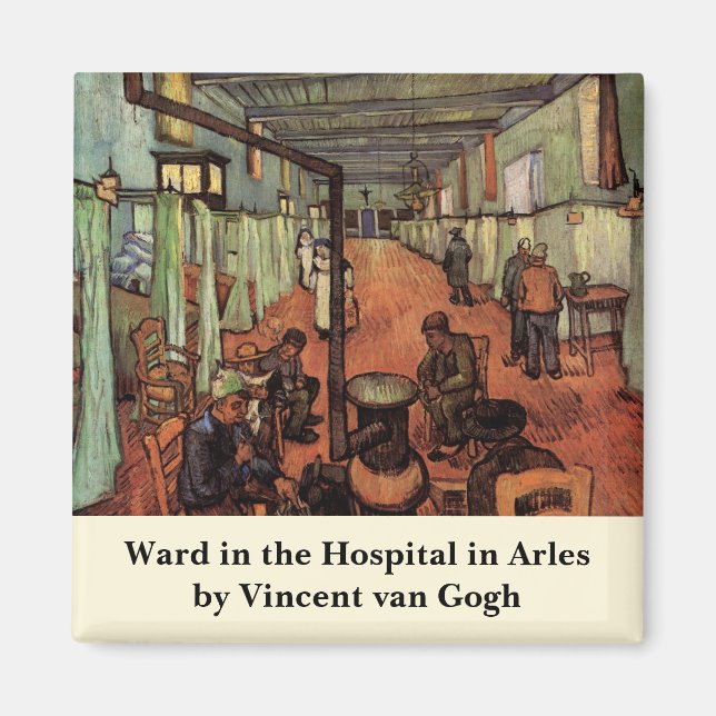Imán Sala en el hospital de Arles por Vincent van Gogh (Frente)
