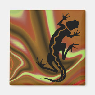 Imán "Salamander de Malibu" por Cheryl Daniels