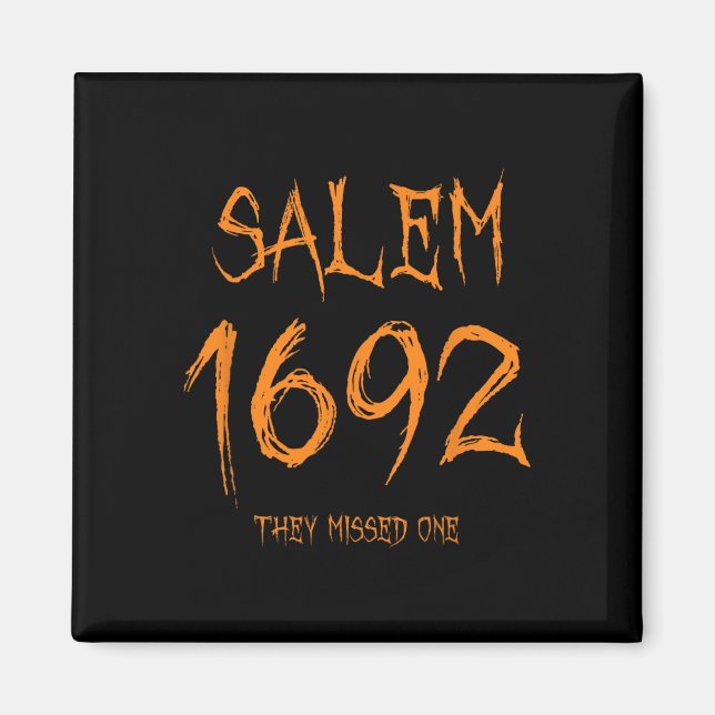 Imán Salem 1692 Se Perdieron Una Bruja Divertida De Hal (Frente)