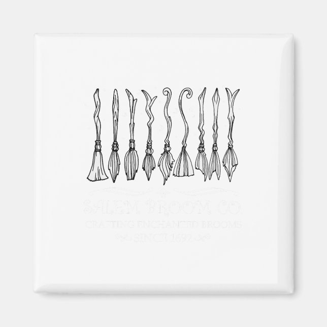 Imán Salem Broom Company Para Un Ventilador De Hallowee (Frente)