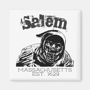 Imán Salem Massachusetts Skull Grim Reaper